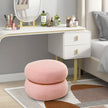 Oval – pall med halkfria fotkuddar Vadderade gjord av sherpa – 44 x 35 x 35 cm – Rosa