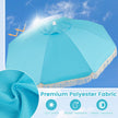 Boho – Parasol Vinkelbarm 30° i båda riktningar med Franser – 170 cm – Blå