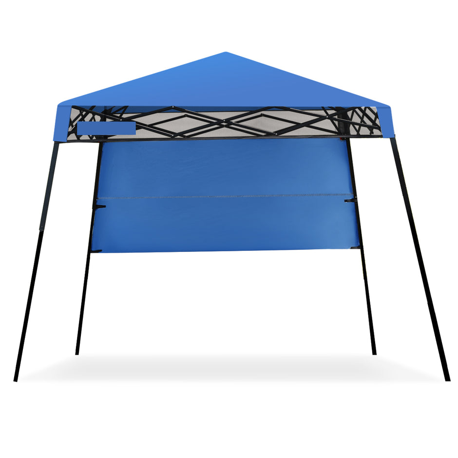 Trädgårdspaviljong – Trädgårdstält med väska Portabelt partytält – 181 x 181 x 210 cm – Blå