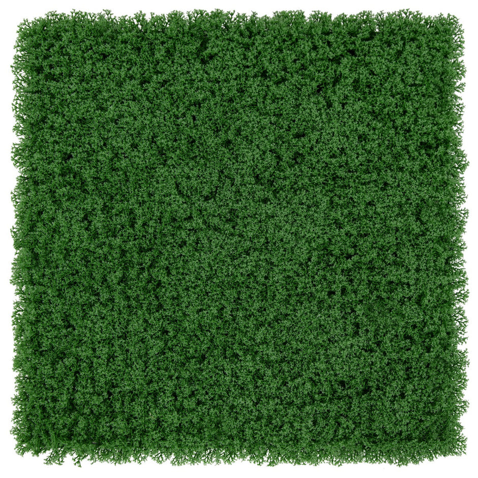 st – Växtvägg konstgjord mossavägg anslutbar – 12 50,5 x 50,5 cm – Mörkgrön