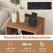 Skivspelarestativ – med laddstation vånings skivstativ – 3 48 x 40 x 88 cm – Valnöt
