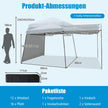 Instant – Pop Up Canopy tält med markiser Utomhussolskydd – 3 x 3 m – Grå