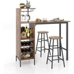 delad – barbord och stolset Industriellt pubbord pall – 3 – Kaffe