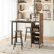 delad – barbord och stolset Industriellt pubbord pall – 3 – Kaffe