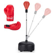Boxningsboll – höjdjusterbar boxningssäckset fristående – 140-158 cm – Svart