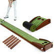 Golfputtmatta – med hål och golfbollar konstgräs Golfmatta Putting Trainer Green – 2 3 – Grön