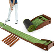 Golfputtmatta – med hål och golfbollar konstgräs Golfmatta Putting Trainer Green – 3 3 – Grön