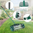 Gräsluftare – Roller Gräsmattrulle med handtag och spik stänkskydd mörkgrön – 3 cm 46 x 23 x 127 cm – Grön