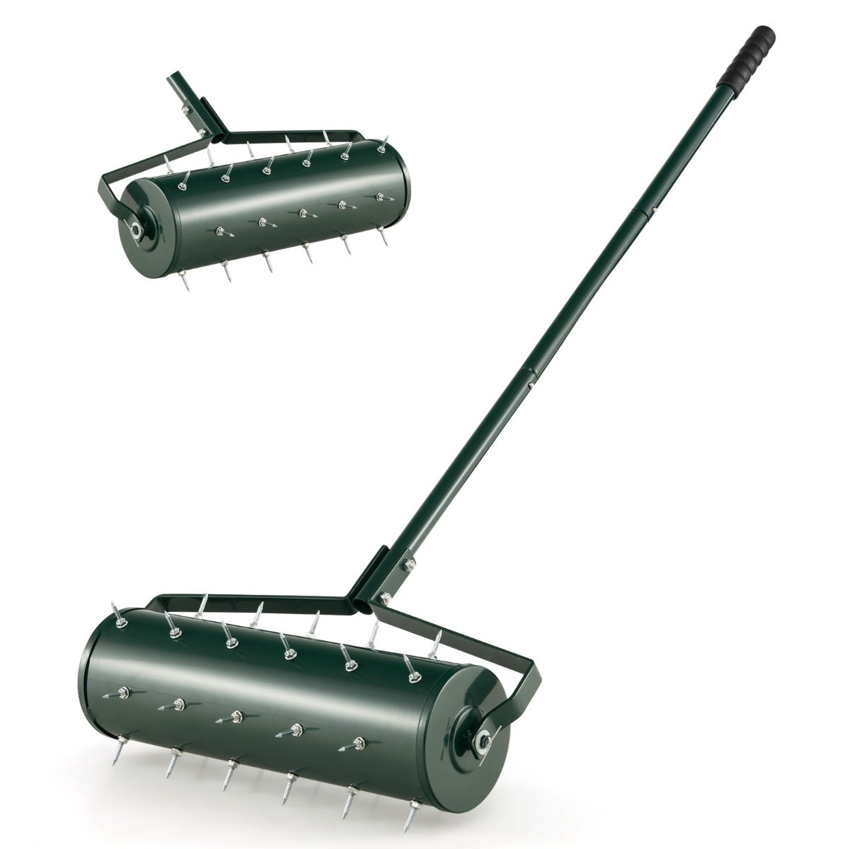 Lawn – Aerator Roller Manual med handtag och spik – 53 x 130 cm – Grön