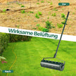 Lawn – Aerator Roller Manual med handtag och spik – 53 x 130 cm – Grön