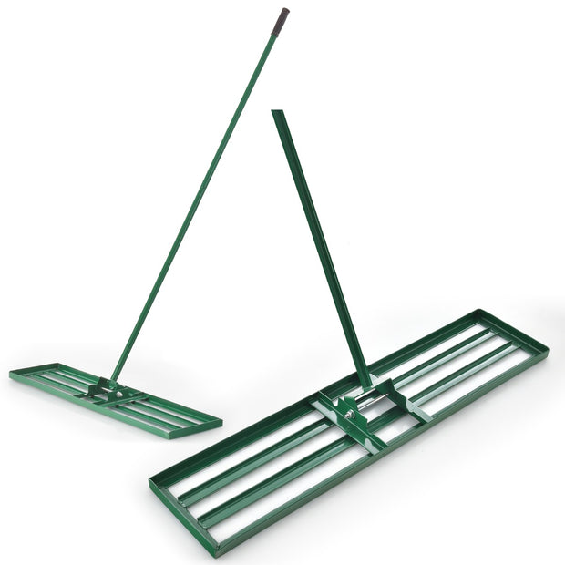 Utjämningsränna – med ergonomiskt handtag för marken – 91 x 25 cm – Grön