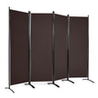 panel – hög rumsavdelare Bärbar skiljevägg med stålram – 4 173 cm – Brun