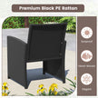 delade – rotting trädgårdsmöbler sits soffa med härdat glas soffbord – 4 2 – Grå