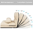 Bäddsoffa – med kuddar nivå justerbart ryggstöd – 2 6 180 x 113 x 10 cm – Beige