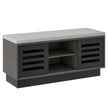 i – bänk och skoställ med fack justerbara hyllor – 2 1 6 3 99,5 x 34,5 x 46 cm – Grå