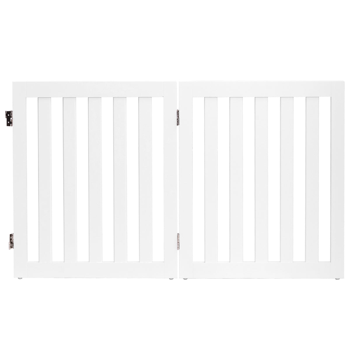 Hundspärr – Hög Skyddsport Trä Vikbar Paneler – 60 cm 2 – Vit