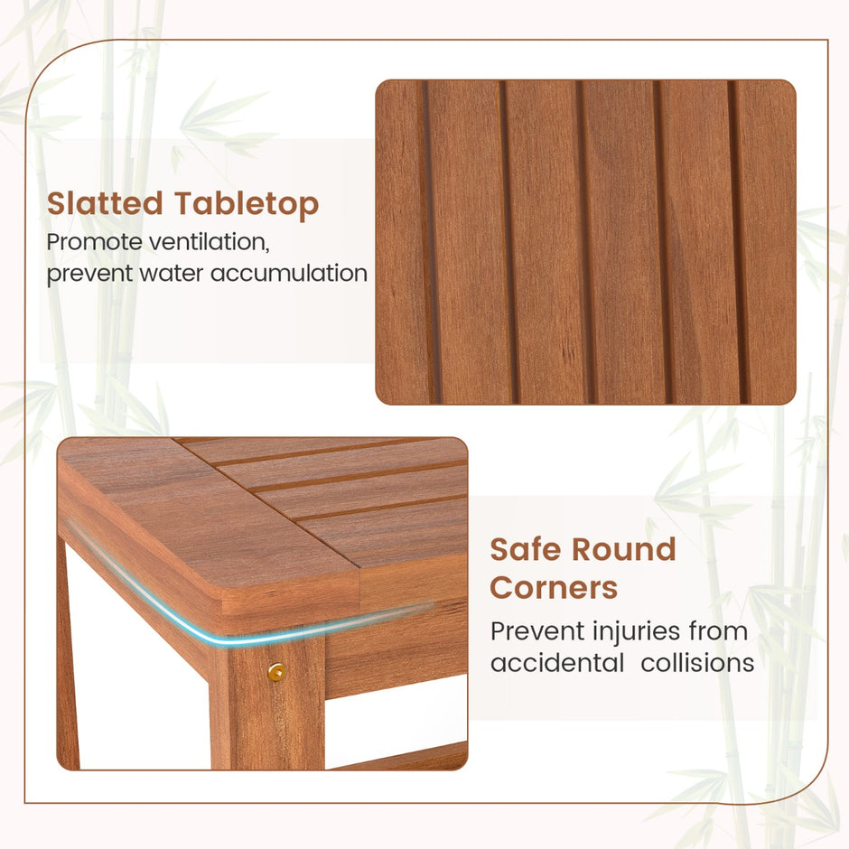 stegs – sidobord i massivt trä soffbord med förvaringshylla litet träbord nattduksbord – 2 – Natur