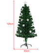 Julgran – LED Konstgjord med fiberoptisk färgväxlare – 120 cm 120 cm – Grön