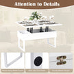 Soffbord – med höjdjusterbart i omvandlingsbord gömda fack Vitt – 3 1 3 – Vit