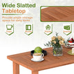 Rektangulärt – soffbord i trä med gallertopp, inomhus, naturlig, – 90 x 45 x 43,5 cm – Natur
