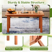 Rektangulärt – soffbord i trä med gallertopp, inomhus, naturlig, – 90 x 45 x 43,5 cm – Natur
