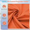 Dubbel – parasoll med stativ, solskydd UPF 50+, – 400 x 200 cm – Orange