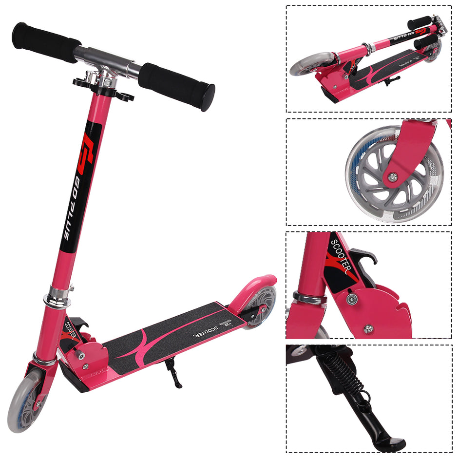 Scooter – Roller Kick Barnskoter City hopfällbar upp till – 70 kg – Rosa