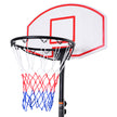 Basketstativ – mobil basketkorg med justerbar i höjdled – Röd och svart