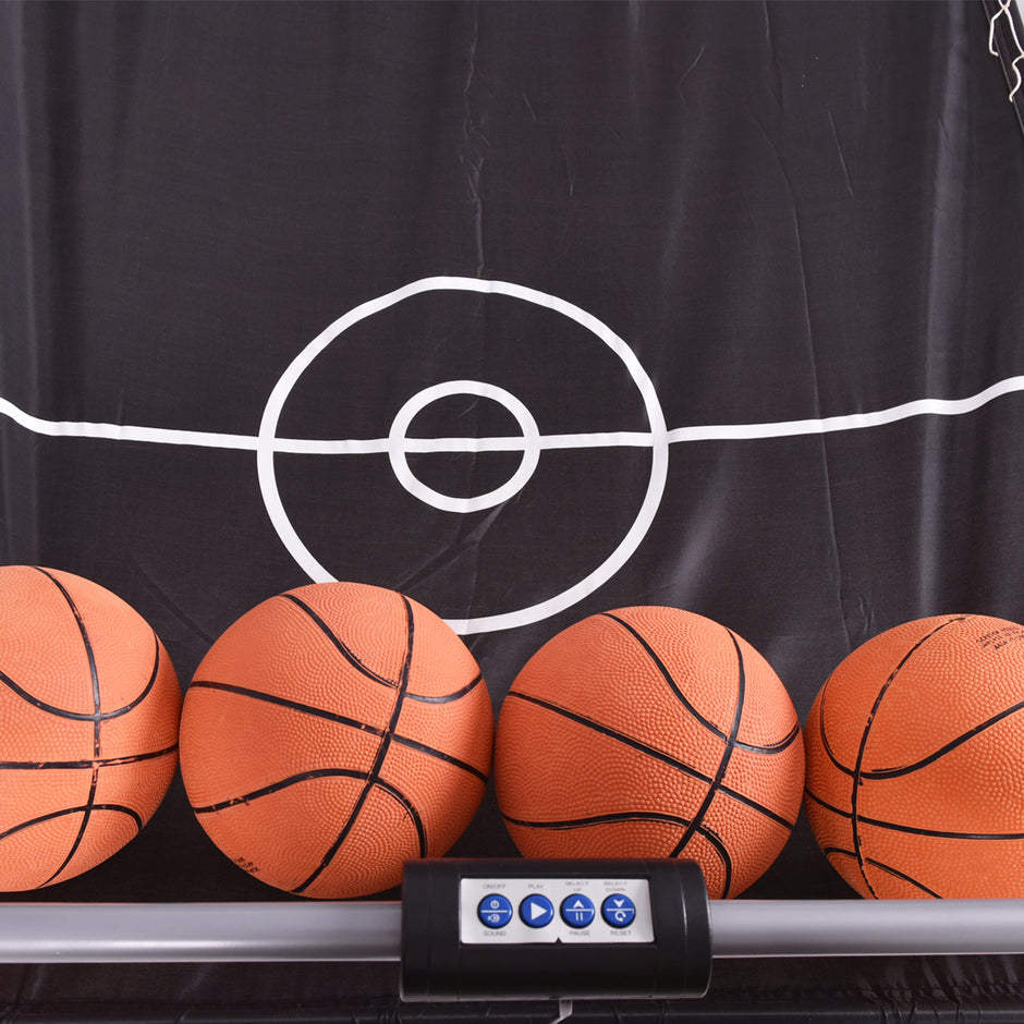 Dubbelspel – basketmaskin basketkorg basketstativ basketspel – Svart