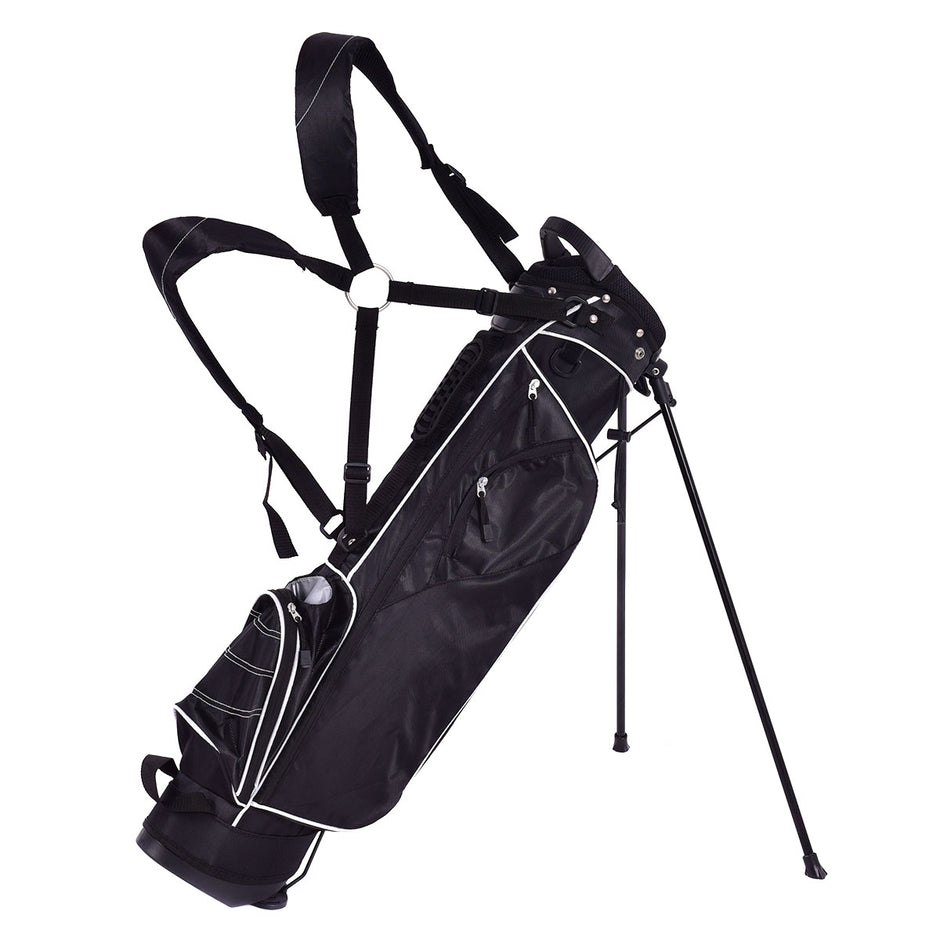Golfbag – tum Pencil Bag Professionell åkpåse Standbag med nackstöd och bärrem – 9 – Svart