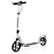 Kickscooter – med ringklocka och bärrem Roller höjdjusterbar hopfällbar – Vit