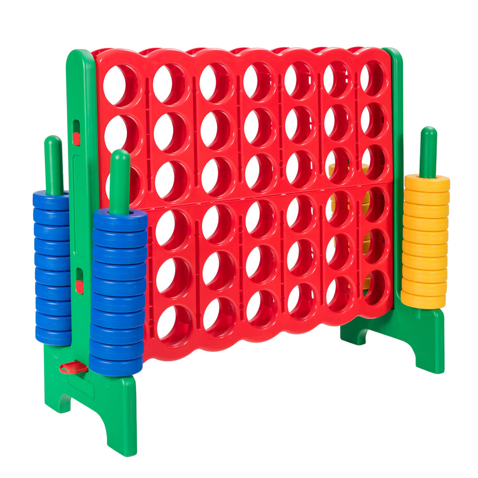 Connect – Four Game Wins Board Sets fyra i rad spel med Jumbo ringar röda och gröna – 4 42 – Röd och grön