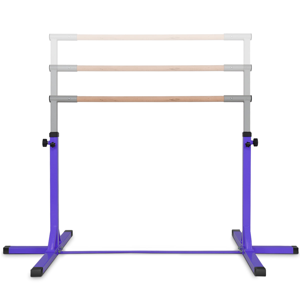 Gymnastik – Horisontell Stång Höjdjusterbar Heavy Duty Rosa/Blå/ – Lila