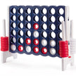 Fyra – i rad spel vinster med jumboringar vit + – 4 42 120 x 42 x 104 cm – Mörkblå