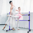 Balettstång – Balett/stretchstång Höjdjusterbar mobil – 124,5 x 71 x 120 cm – Lila