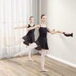 Lång – dansstång Väggmonterad balettstång Balettutrustning Fast höjd Fitnessstång – 120 cm – Svart