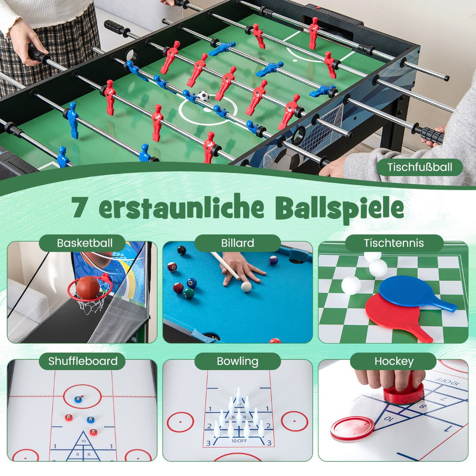 i – bordsdukat bordsspel multifunktionellt med bordsfotboll hockey biljard bordtennis – 15 1 – Färgglad