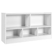 Barnleksaksskåp – av trä Barnhylla Bokhylla – 111 x 30 x 61,5 cm – Vit