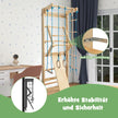Väggstänger, – gymnastikvägg, klättervägg inklusive monteringsmaterial, – 100 kg 80 x 58,5 x 220 cm – Trä