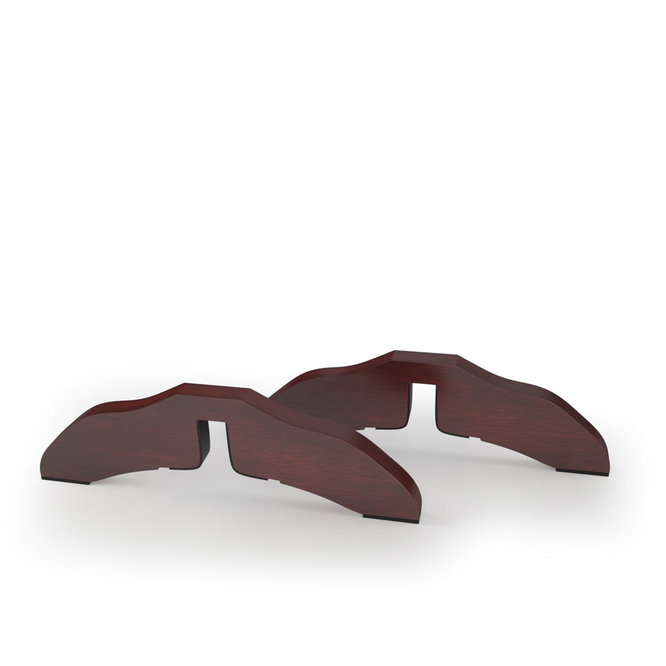 stödfötter – furu för hundspärr gallerfötter skyddsgrind – 2 x 2 cm – Brun