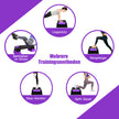 Höjdjusterbar – aerob stepper med nivåer fitness – 3 12 / 17 / 22 cm – Lila