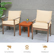 Klädsel – till trädgårdsmöbel sittdyna + ryggstöd trädgårdsstolsdynor – 60 x 60 x 15 cm 60 x 40 x 20 cm – Beige