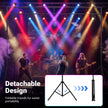 Långt – lightstativ med tvärarm, höjdbart DJ lampstativ – 140-265 cm 360 cm – Svart