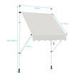 Utdragbart – solskydd med manuell vev höjdjusterbar – 250 x 120 cm – Beige