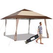 mx – Uteplats Paviljong Kapelltält med hjul – 4 4 m – Beige