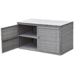 Terrasslåda – i rotting med kapacitet – 335 L 115 x 60 x 65 cm – Grå