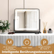 Bords – LED upplyst spegel med lampor – 56 x 12 x 48 cm – Svart