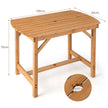 Bord – av granträ Terrass Naturligt – 100 x 60,5 x 75 cm – Natur