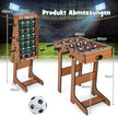 Bordsfotboll – Utrymmesbesparande fotbollsbord med robust handtag Naturlig – 33 x 36 x 109 cm – Natur