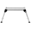Aluminiumplattform – Fällbar arbetsbänk Stege Arbetsplattform – 150 kg – Silver
